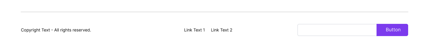 Footer Minimal Newsletter Input