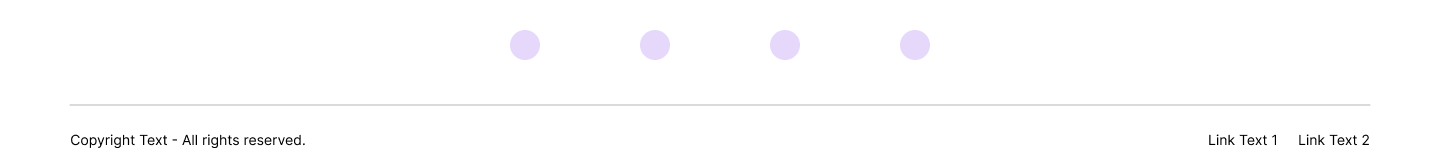 Footer Minimal with Socials
