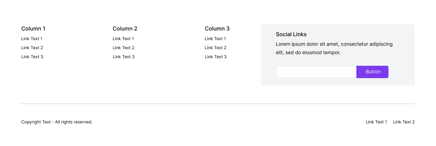 Footer Newsletter Box
