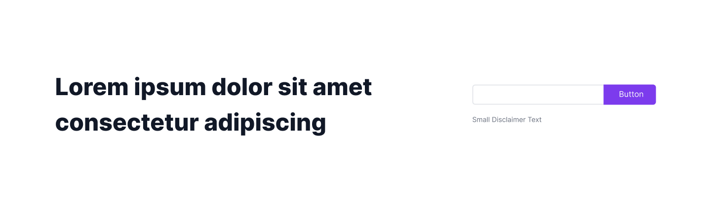 Newsletter basic cta split